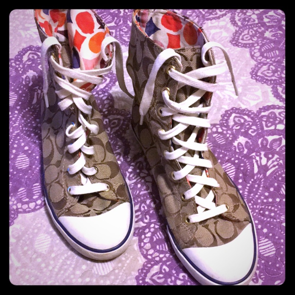 Coach signature high tops. Size 6.5